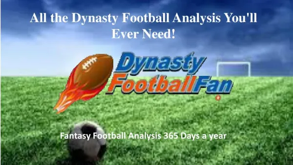 Dynasty Football Rookie Rankings