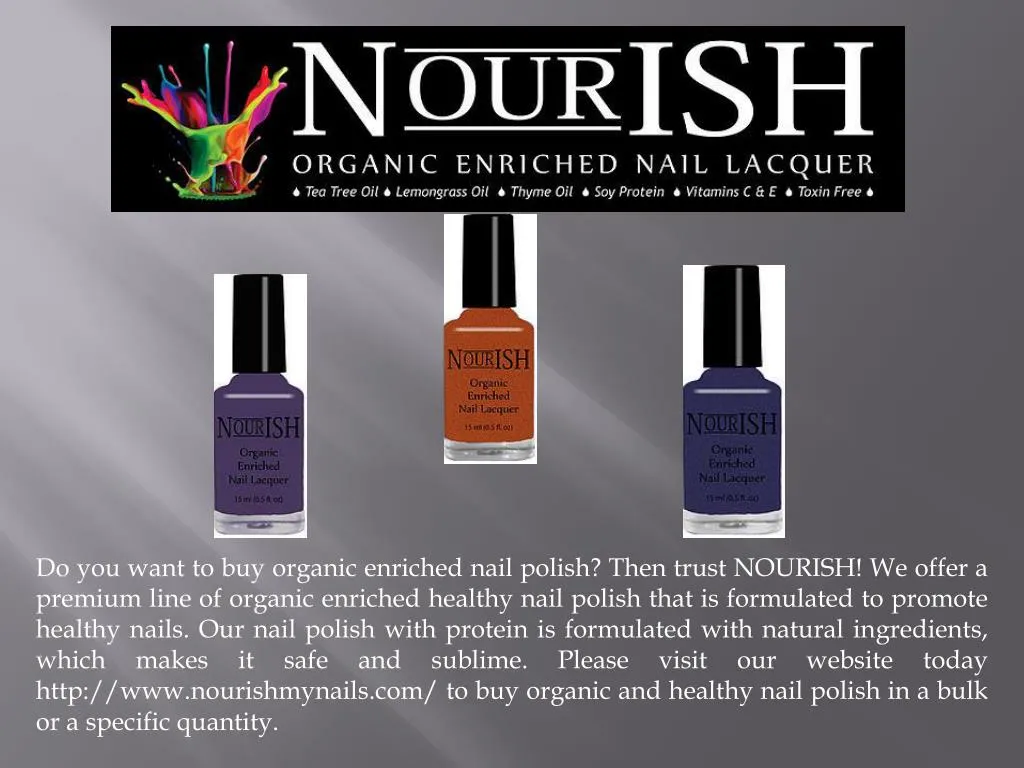 do you want to buy organic enriched nail polish