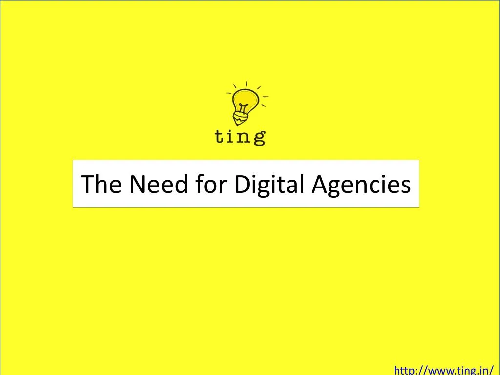 the need for digital agencies