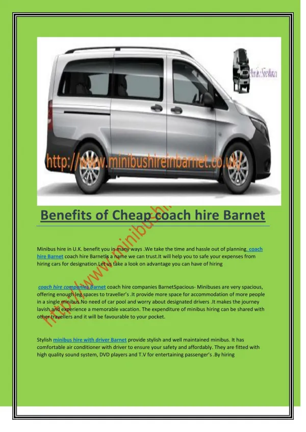 Cheap coach hire Barnet
