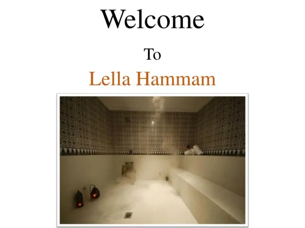 Moroccan Hammam Pamper Packages