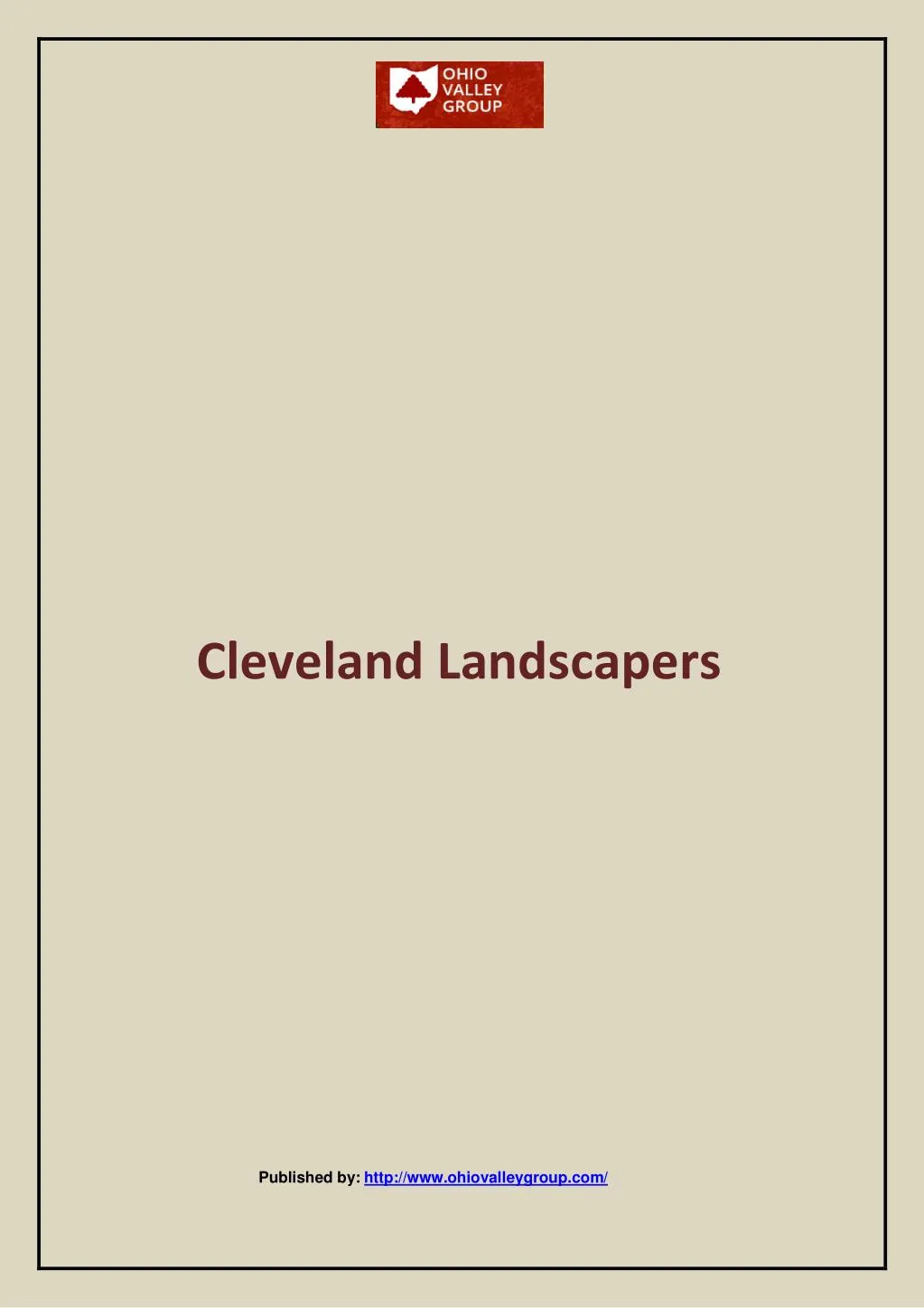cleveland landscapers