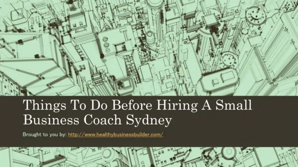 Things To Do Before Hiring A Small Business Coach Sydney