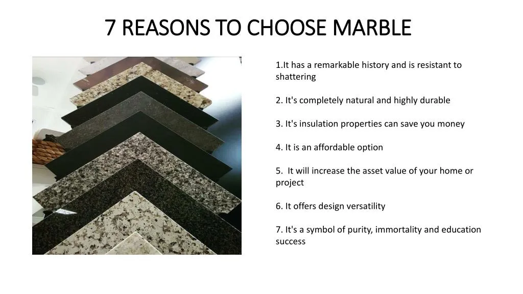 7 reasons to choose marble