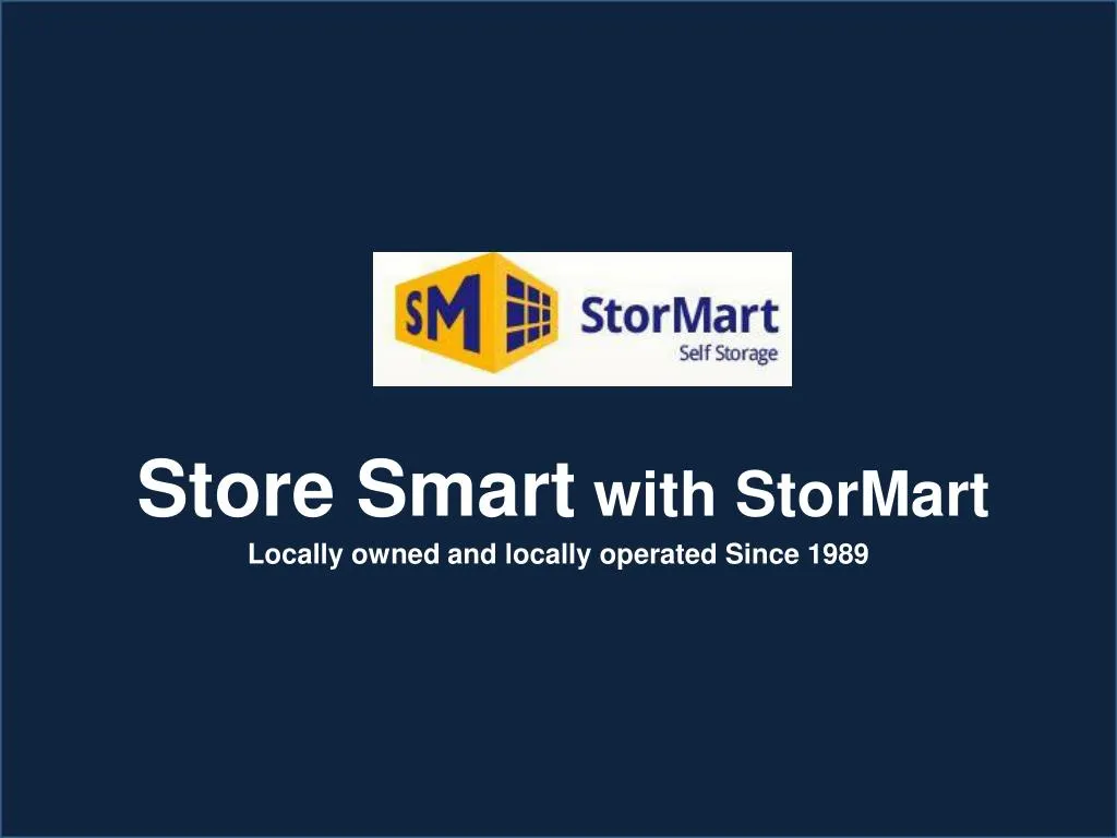 store smart with stormart