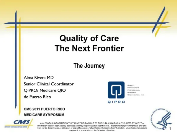 Quality of Care The Next Frontier