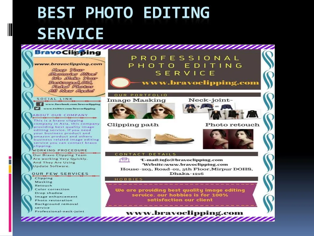 best photo editing service