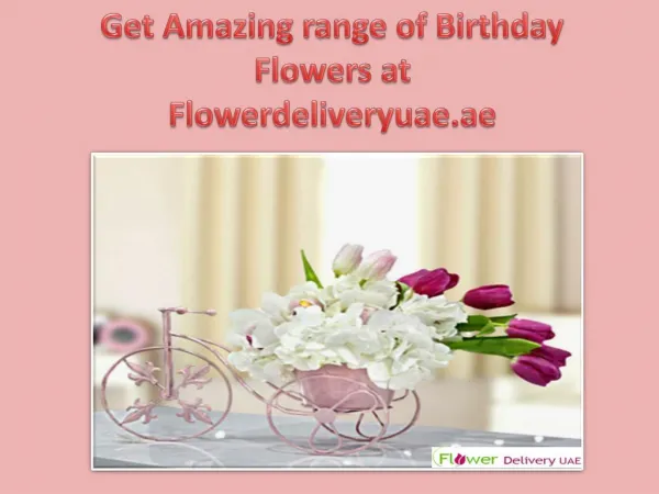 Get Amazing range of Birthday Flowers at Flowerdeliveryuae.ae