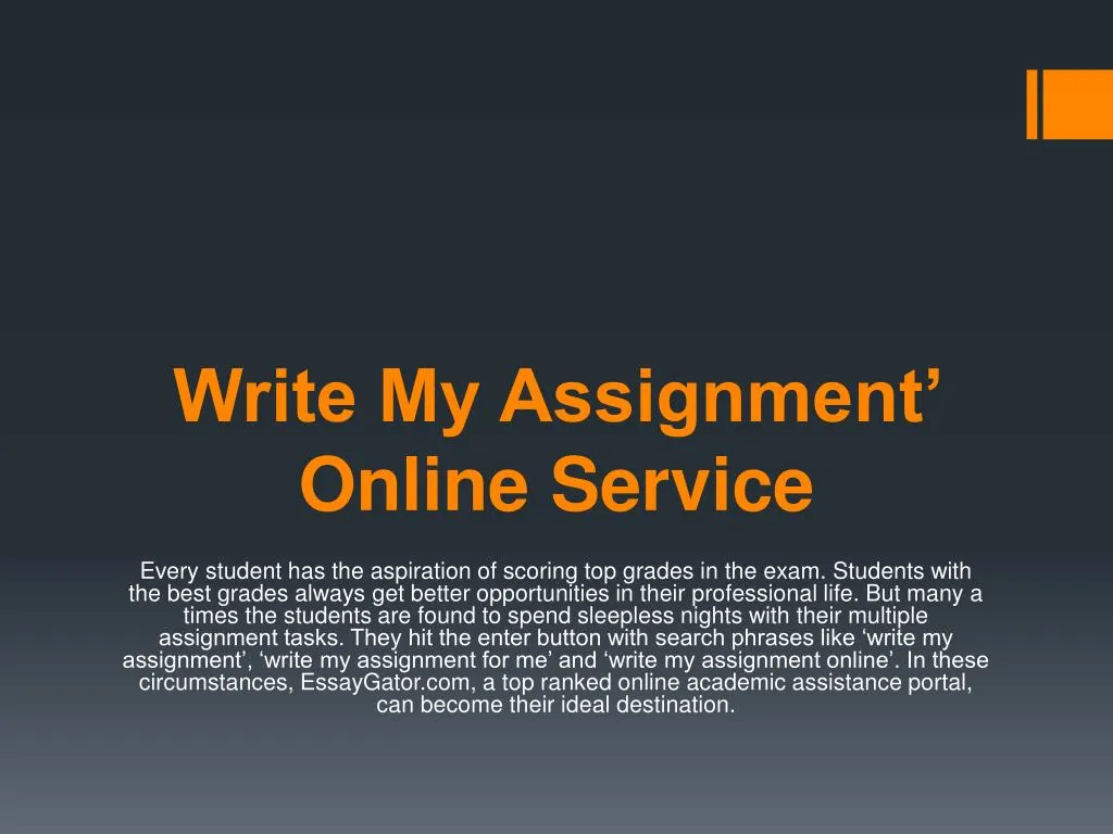 write my assignment online service