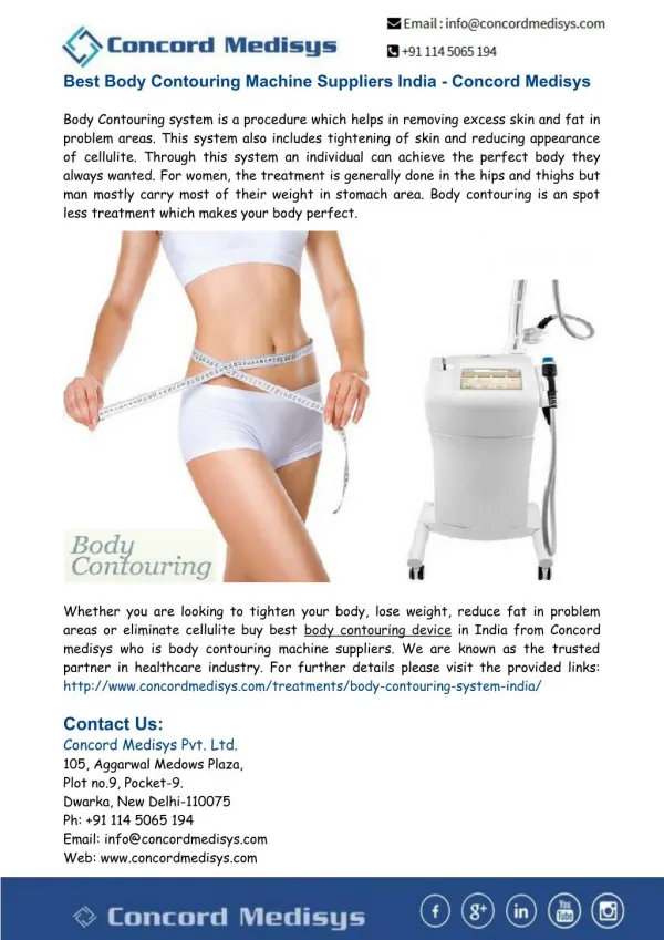 Best Body Contouring Machine Suppliers India