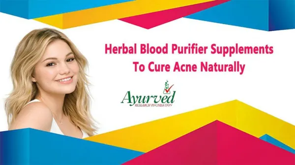 Herbal Blood Purifier Supplements To Cure Acne Naturally
