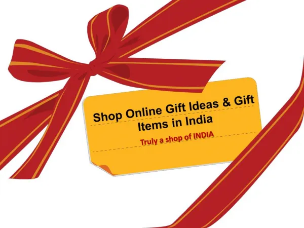Shop Online Gift Ideas & Gift Items in India