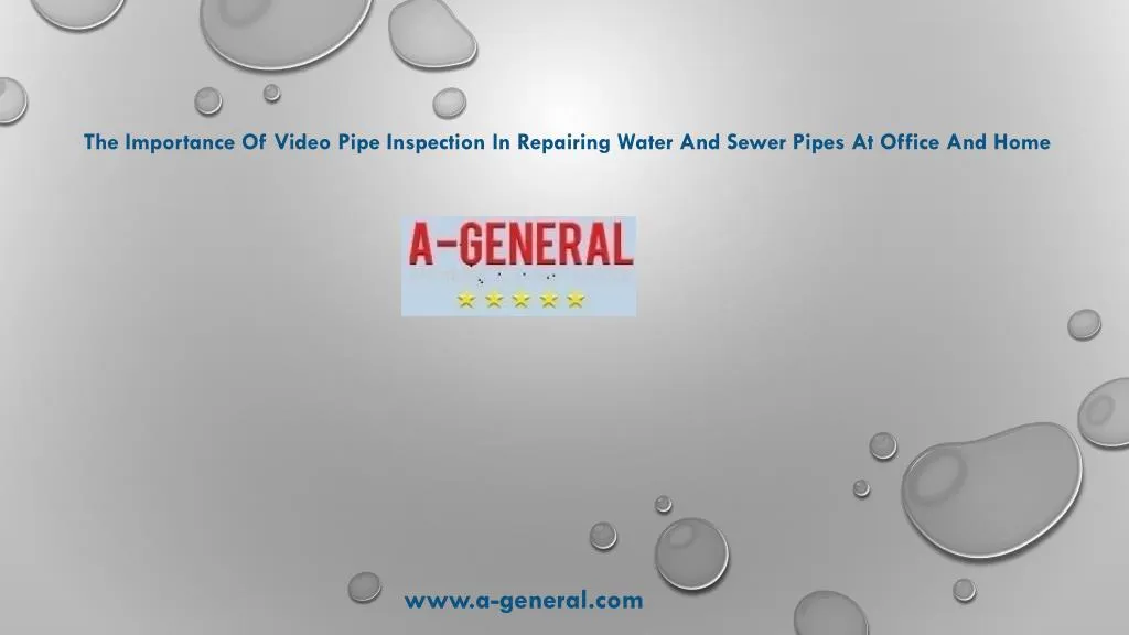 the importance of video pipe inspection