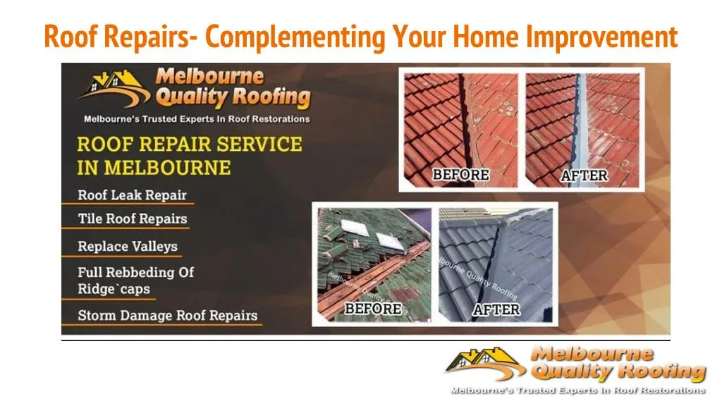 roof repairs complementing your home improvement