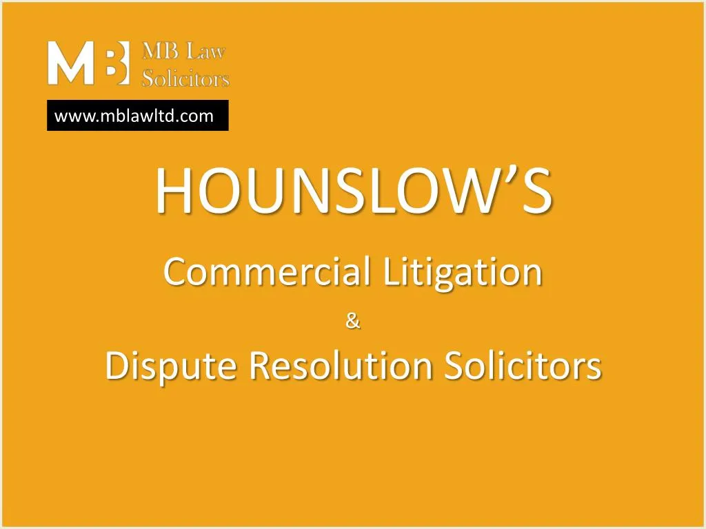 hounslow s commercial litigation dispute