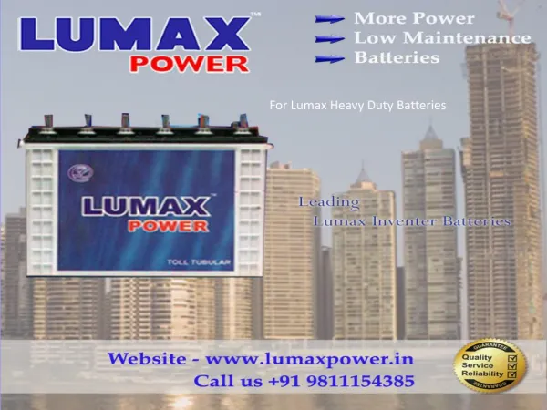 Lumax Power Batteries, Greater Noida Call 9811154385