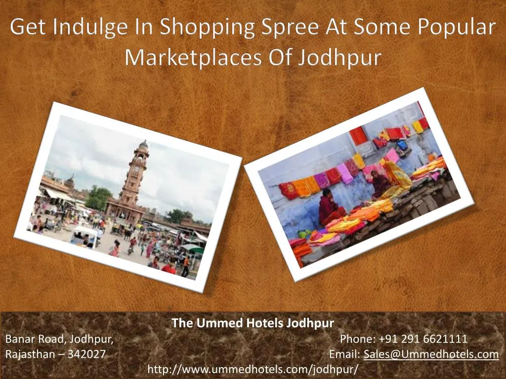 get indulge in shopping spree at some popular