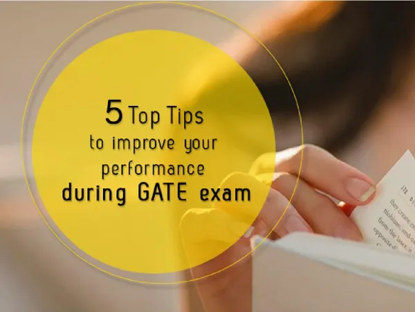 5 Top Tips to improve your performance during GATE exam 2018