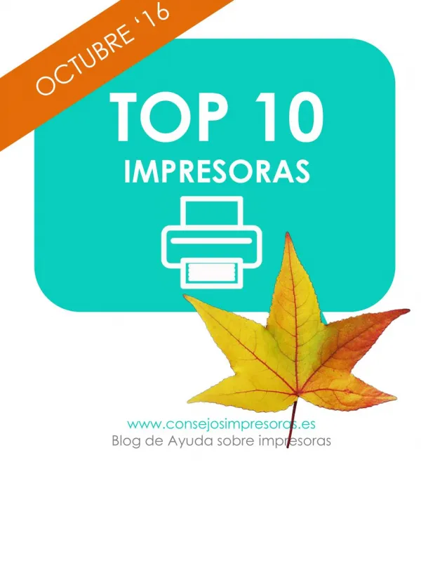 Mejores impresoras Octubre 2016