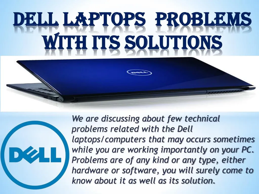 dell laptops problems with its solutions