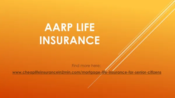 AARP Life Insurance