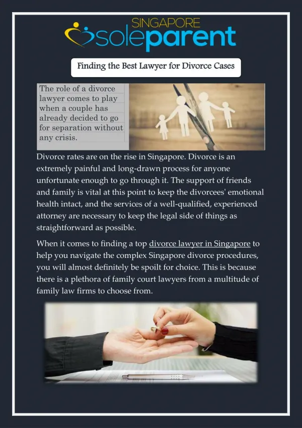 Finding the Best Lawyer for Divorce Cases