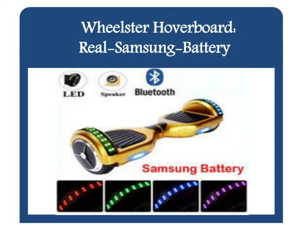 Hoverboard Real-Samsung-Battery