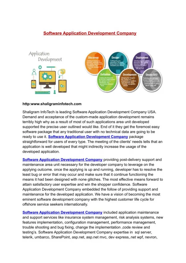 Software Application Development Company | Software Application Development Company USA | Software Application Developme