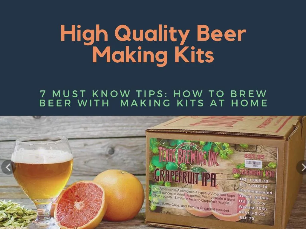 high quality beer making kits
