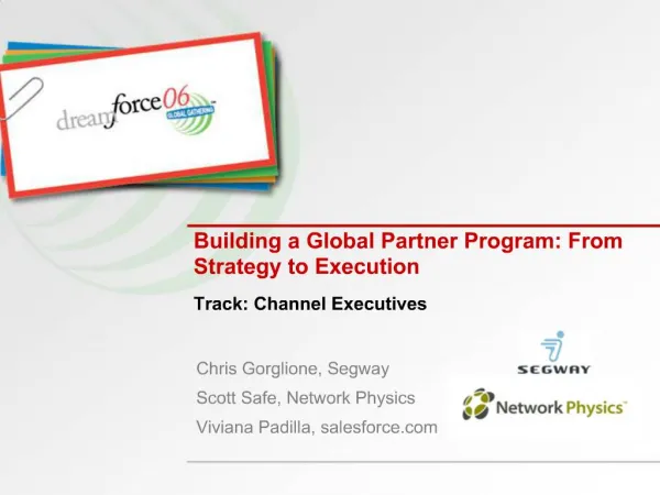 Building a Global Partner Program: From Strategy to Execution