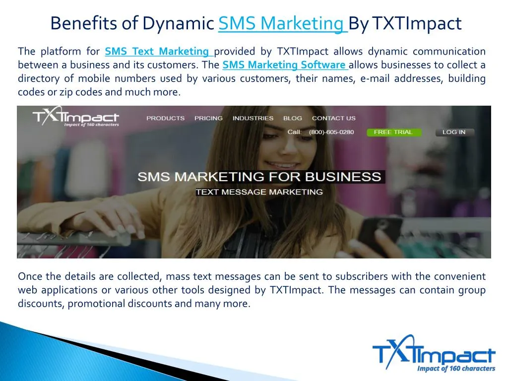 benefits of dynamic sms marketing by txtimpact