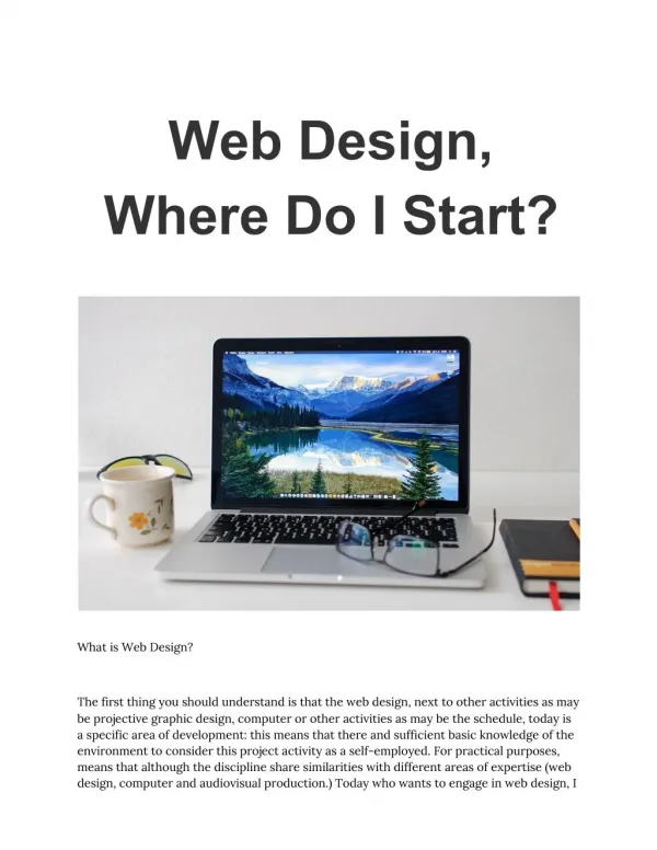 Web Design Where Do I Start?