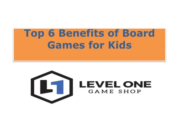 Top 6 Benefits of Board Games for Kids