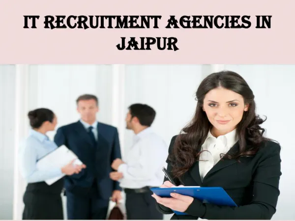 IT Recruitment Agencies in jaipur