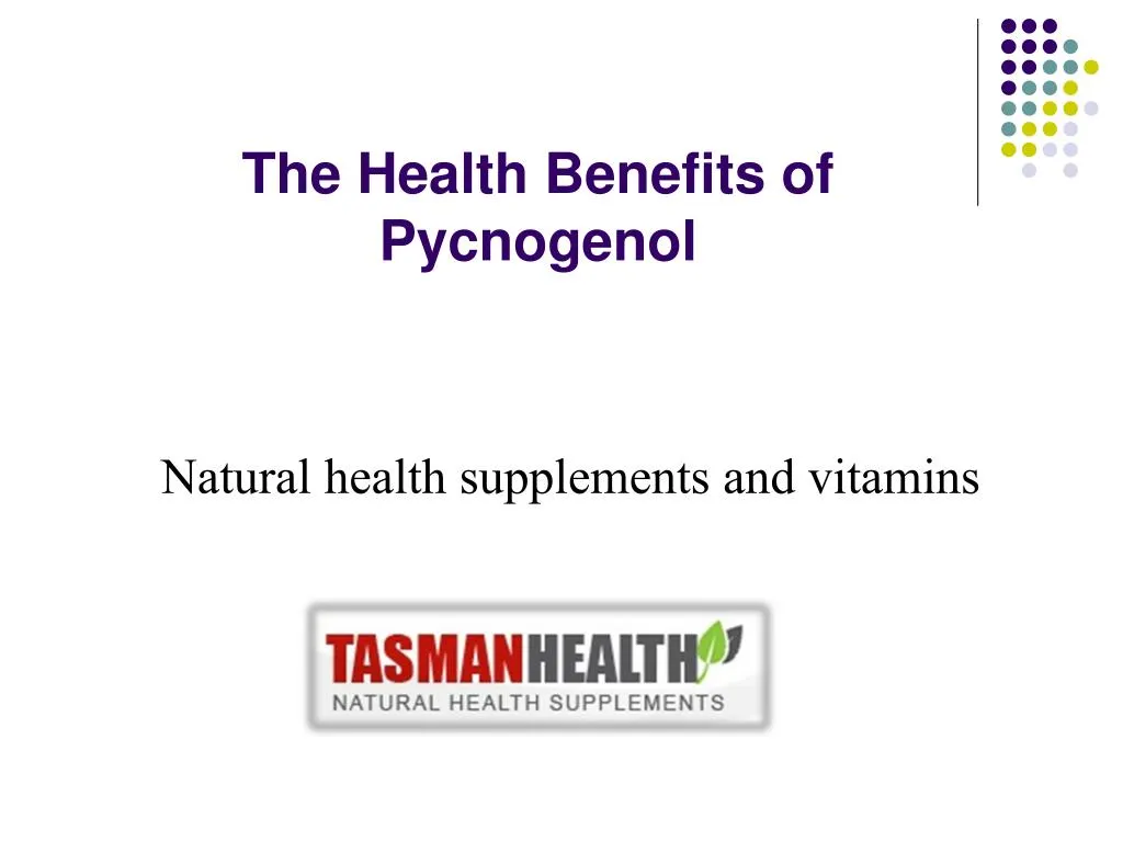 the health benefits of pycnogenol