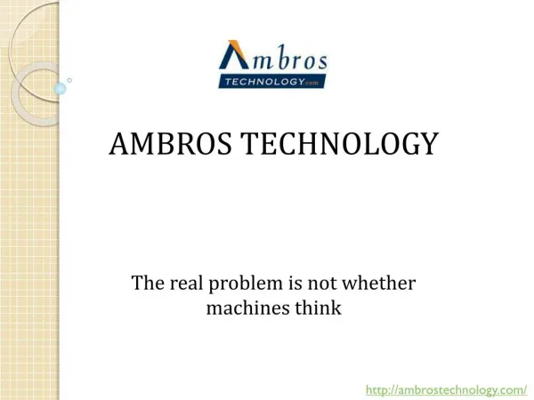 Ambros technology | Technical support | Protection |Troubleshooting