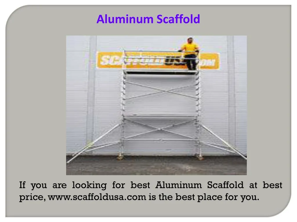 aluminum scaffold