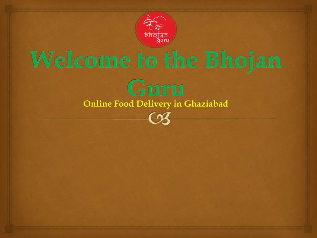 welcome to the bhojan guru