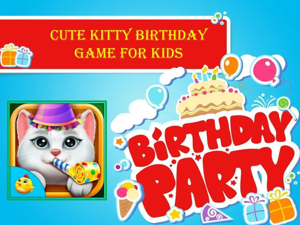 cute kitty birthday game for kids