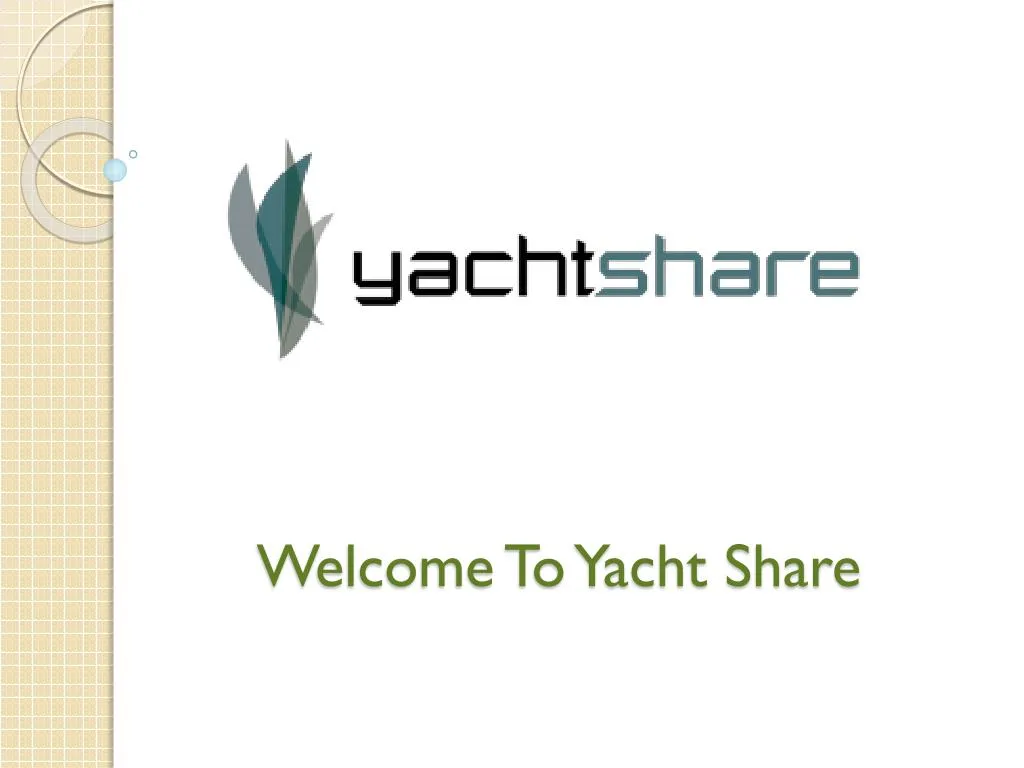welcome to yacht share