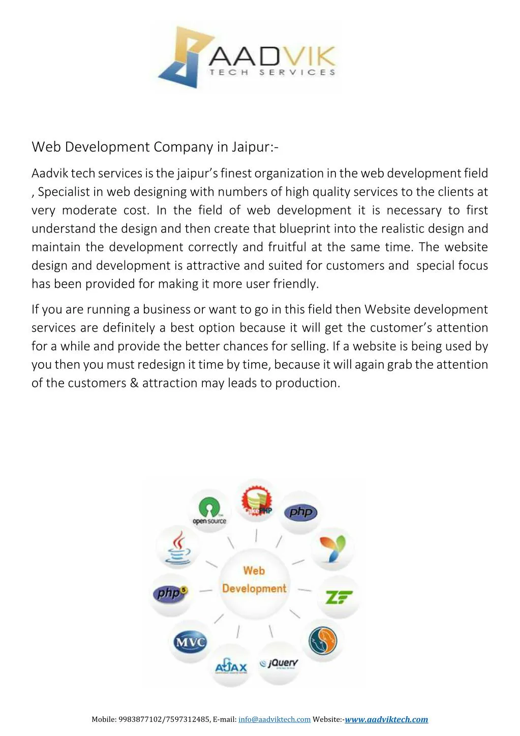 web development company in jaipur