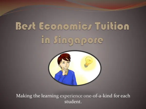 Best Economics Tuition in Singapore