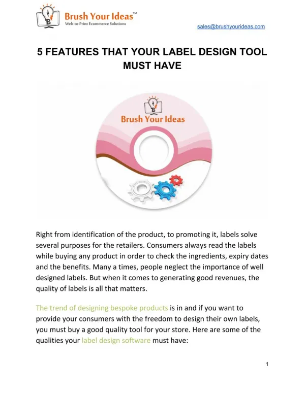 5 Features That Your Label Design Tool Must Have