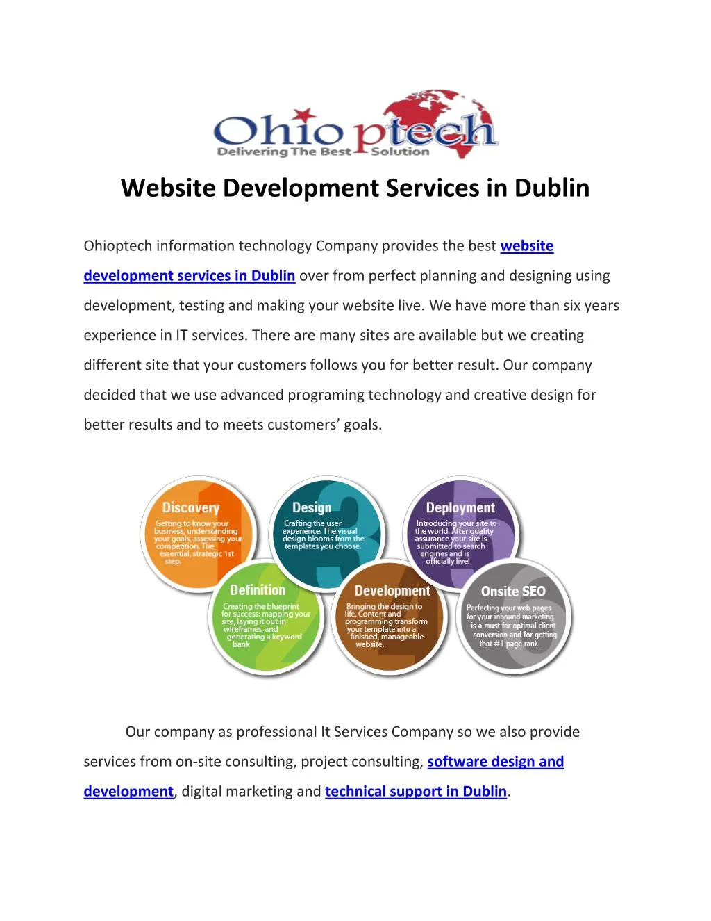 website development services in dublin ohioptech