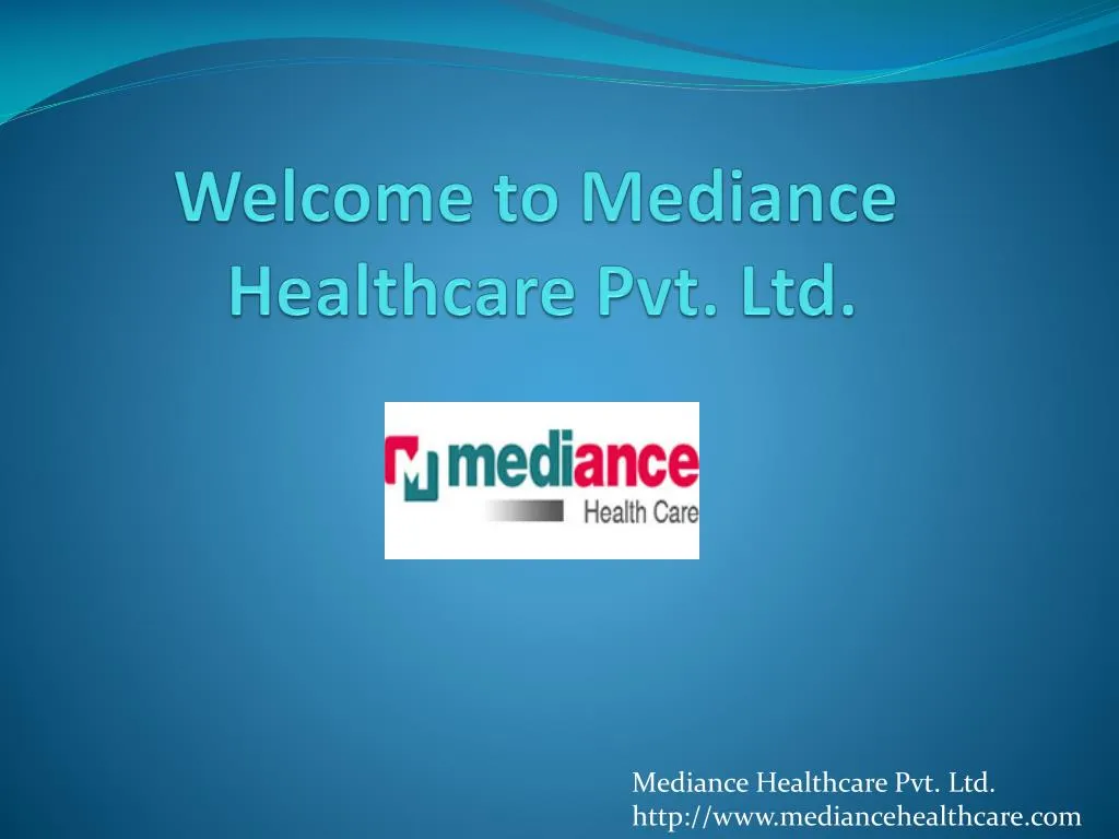 welcome to mediance healthcare pvt ltd