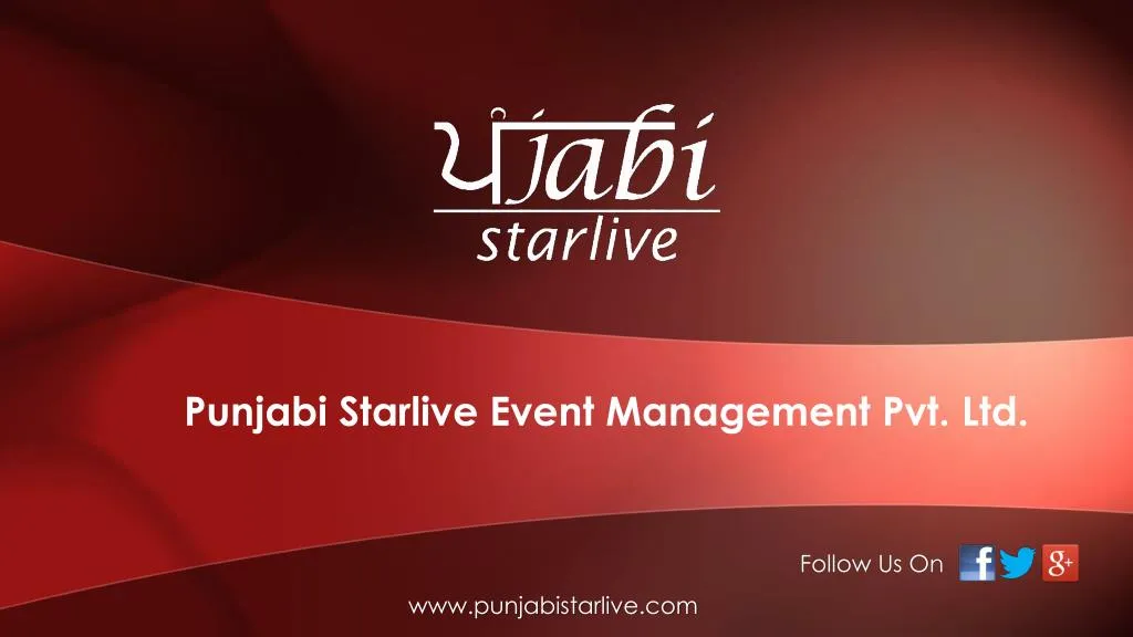 punjabi starlive event management pvt ltd
