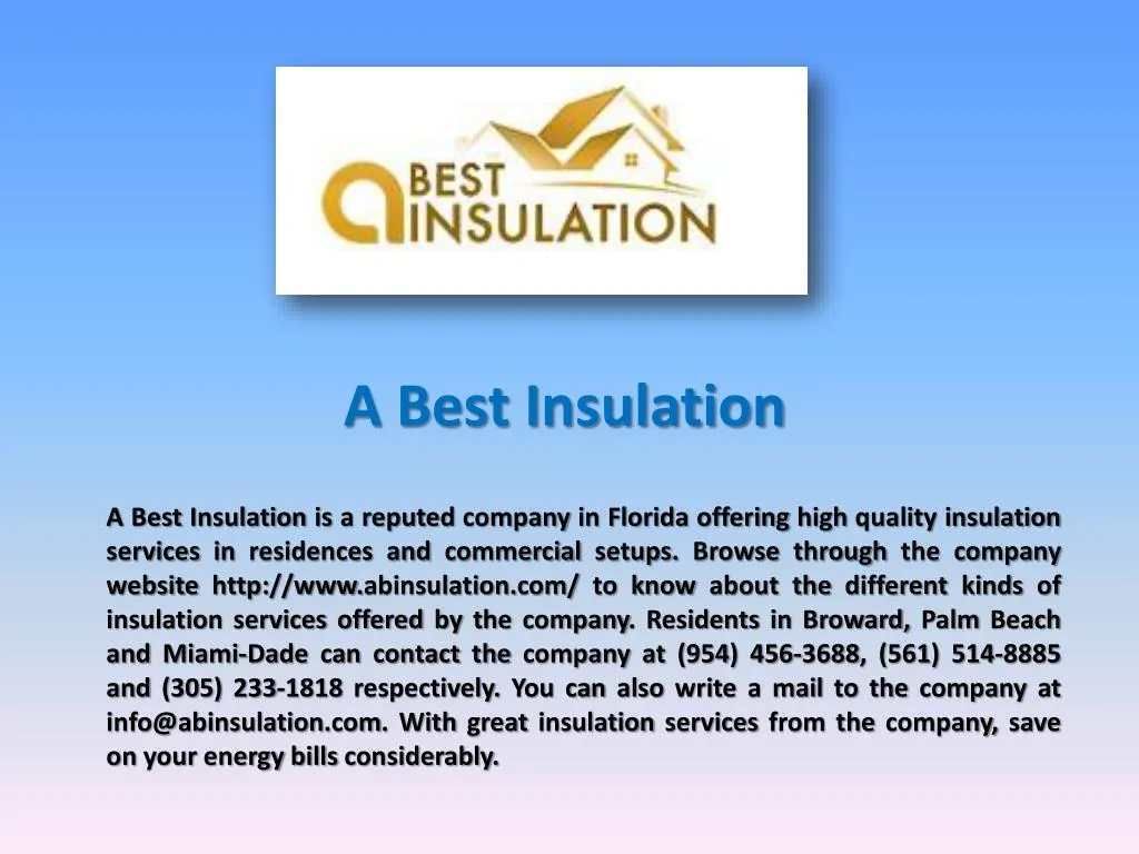 a best insulation