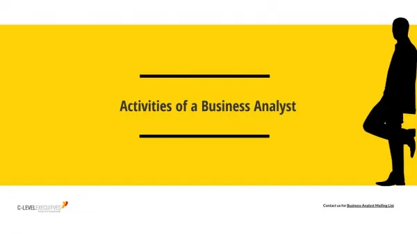 Operation Performed by Business Analysts