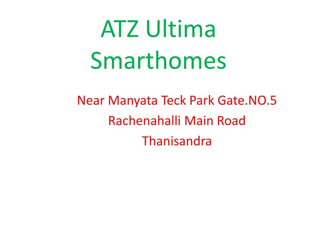 atz ultima smarthomes