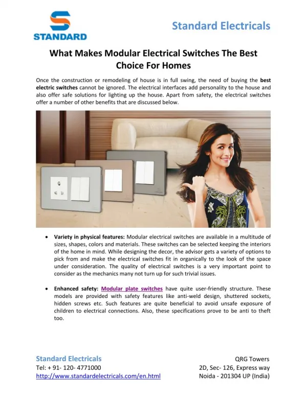 What Makes Modular Electrical Switches The Best Choice For Homes
